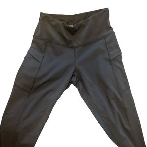 Grey athletic full length leggings